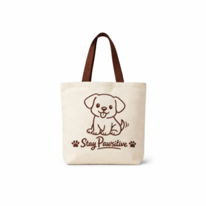 Single dog tote bag